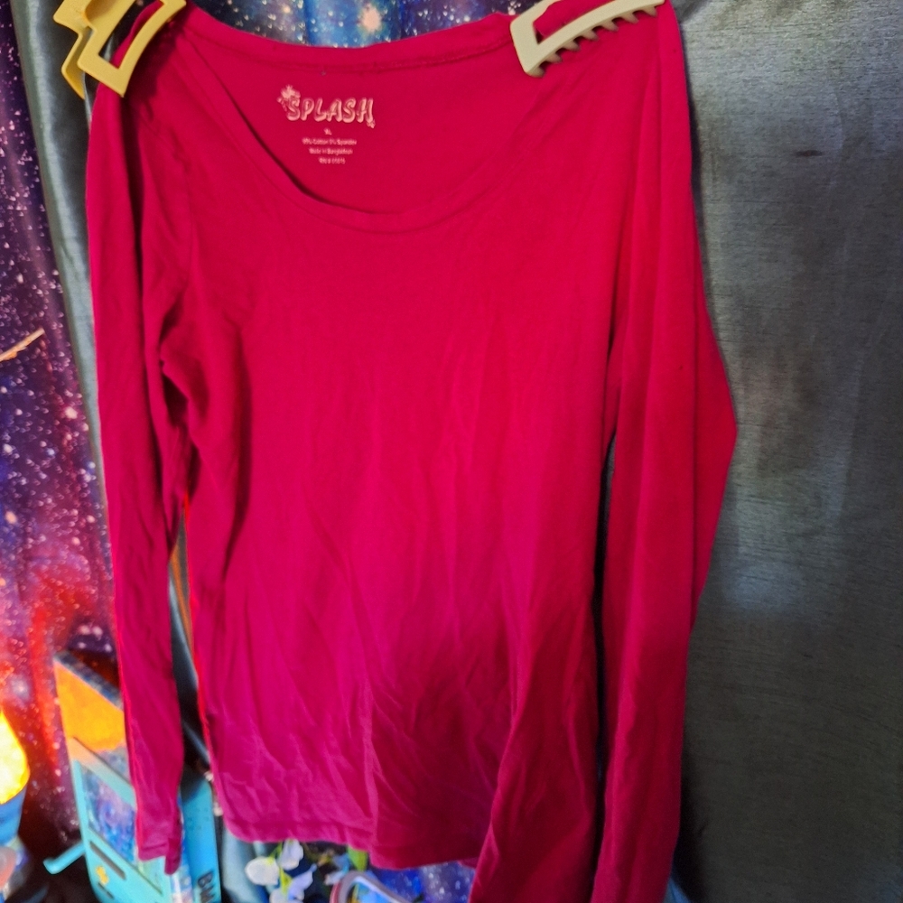 Long Sleeve Raspberry Top - Picture 1 of 1